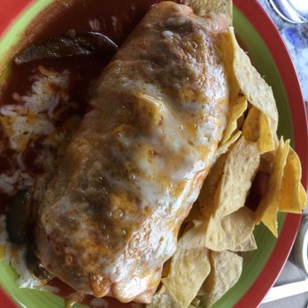 Dos Coyotes Border Cafe - Ranchero Burrito Plate (forgot the rice and beans) but good size and steak was tasty. - Tex-Mex Near Me - San Ramon, California