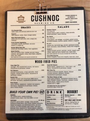 Menu photo 5 Cushnoc Brewing Augusta, ME