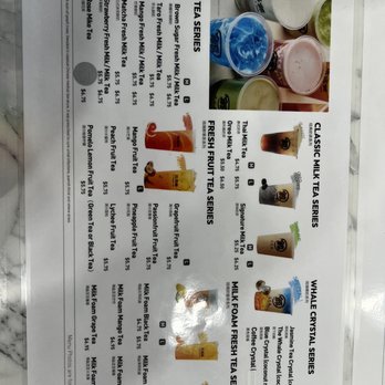The Whale Tea - Drink menu - Tea Rooms Near Me - Boise, Idaho