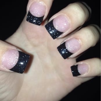 Indulgence Nails & Day Spa - Glitter pink and blacks. Done by Jenny! - Day Spas Near Me - Windsor, California Indulgence Nails & Day Spa - Glitter pink and blacks. Done by Jenny! - Day Spas Near Me - Windsor, California