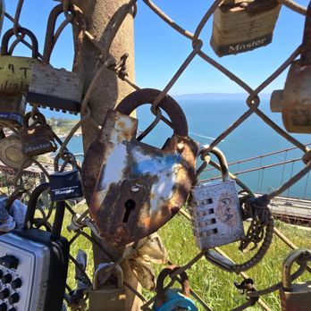 Ridge Battery - These locks were placed by visitors hoping to leave a permanent momento. - Landmarks & Historical Buildings Near Me - Mill Valley, California