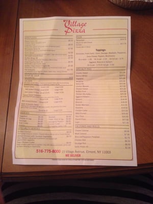 Menu photo 2 Village Pizza Elmont, NY