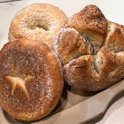 Jersey Oven - Salt bagel with Kaiser roll friend at home! Delicious!!