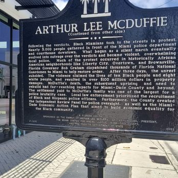 Arthur Lee McDuffie - Landmarks & Historical Buildings Near Me - Miami, Florida