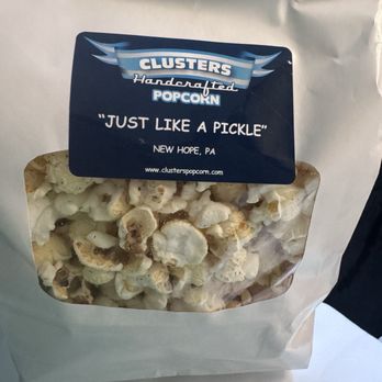 Clusters Handcrafted Popcorn - Pickle popcorn - Popcorn Shops Near Me - New Hope, Pennsylvania Clusters Handcrafted Popcorn - Pickle popcorn - Popcorn Shops Near Me - New Hope, Pennsylvania