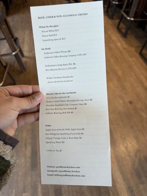 Menu photo 6 Good Bones Caspar, CA