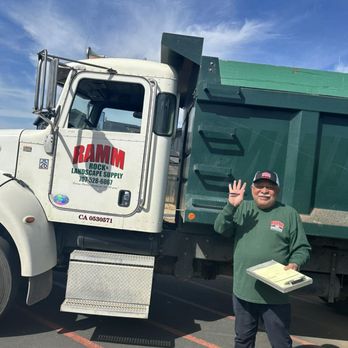 Ramm Rock & Landscape Supply - Our driver Oscar doing a delivery to John B Riebli Elementary School. - Landscaping Near Me - Santa Rosa, California Ramm Rock & Landscape Supply - Our driver Oscar doing a delivery to John B Riebli Elementary School. - Landscaping Near Me - Santa Rosa, California