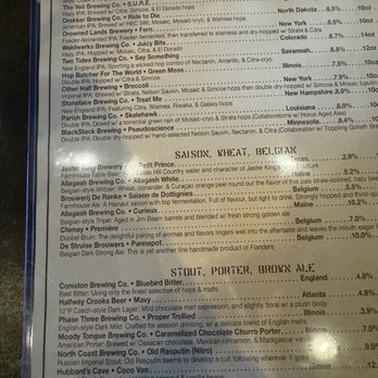 The Porter - Beer menu - Pubs Near Me - Atlanta, Georgia The Porter - Beer menu - Pubs Near Me - Atlanta, Georgia