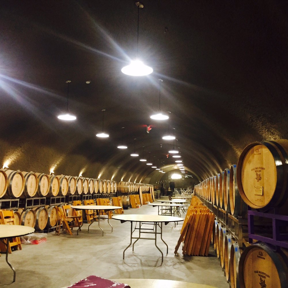 Oak Mountain Winery - Inside the cave... For those that like the smell of Oak - Wineries Near Me - Temecula, California