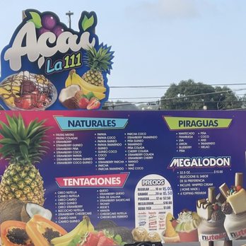 Frappe la 111 - Menu de frappe - Juice Bars & Smoothies Near Me - Moca, Puerto Rico