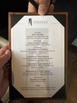 Menu photo 1 Stratus Toronto, ON