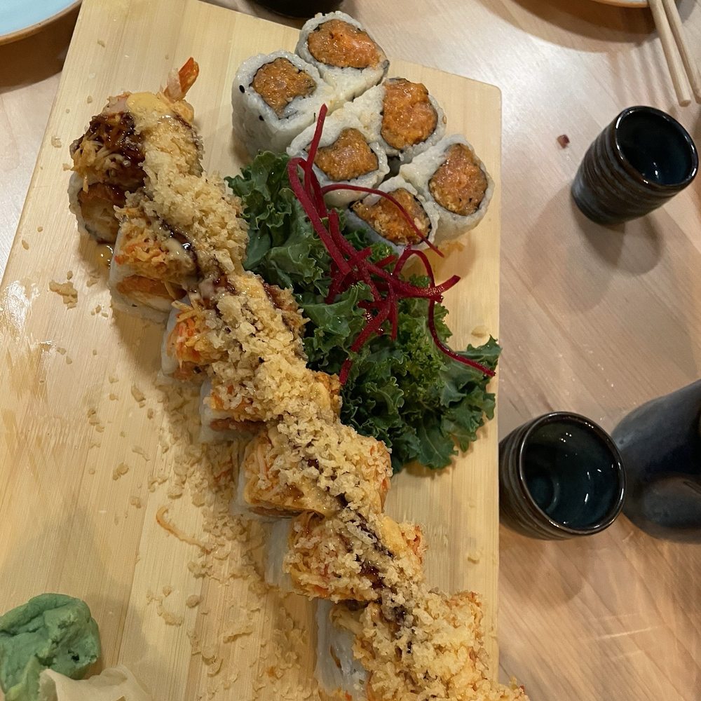 APA Sushi - Angry Dragon Roll and Spicy Salmon Maki - Sushi Bars Near Me - Maple Grove, Minnesota