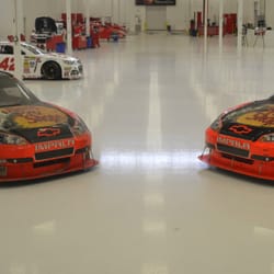 Viewing Platform allows you to see into the race shop