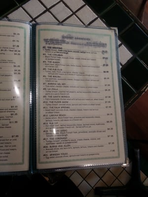 Menu photo 5 Coffee Pub Las Vegas, NV