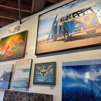 Beachfire Bar & Grill - Art on the walls. It's all for sale! - New American Near Me - San Clemente, California