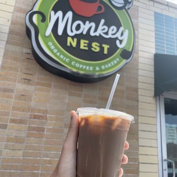 Monkey Nest Coffee - Outside, Monkey's Uncle Latte - Coffee & Tea Near Me - Austin, Texas Monkey Nest Coffee - Outside, Monkey's Uncle Latte - Coffee & Tea Near Me - Austin, Texas