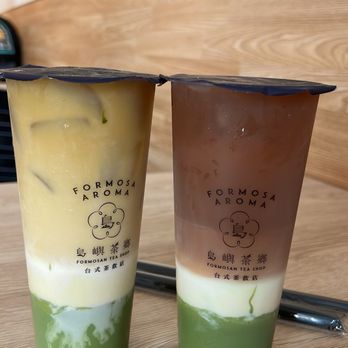 Formosa Aroma - jasmine green milk tea and assam black milk tea - Bubble Tea Near Me - Alhambra, California
