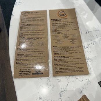 Crepe & Custard - Menu - Creperies Near Me - Lake Junaluska, North Carolina