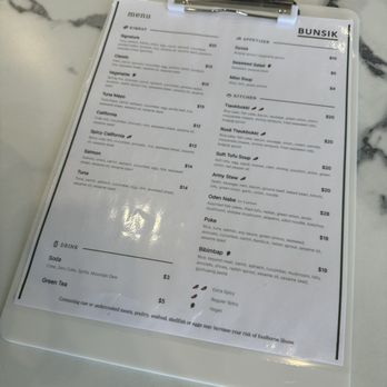 Bunsik - Menu - Korean Near Me - Bellevue, Washington