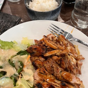 EBISU - The lunch Chicken teriyaki with rice and salad. - Japanese Near Me - Elk Grove, California