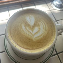 Golden latte, with espresso