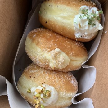 The Flour Box - Top to bottom: everything bagel (savory), sweet corn, Kheer (cardamom rice pudding with pistachios) - Bakeries Near Me - Seattle, Washington