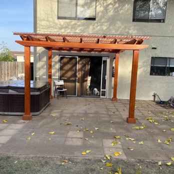 Lili’s Garden - a patio with a hot tub - Gardeners Near Me