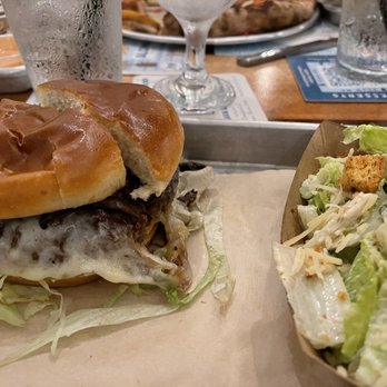 Kai Eats + Drinks - My Bubba burger and side caesar alad. - Tacos Near Me - Kailua-Kona, Hawaii