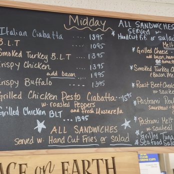 Village Cafe - a blackboard with a variety of menus - Breakfast & Brunch Near Me - East Lyme, Connecticut