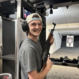 My 21 year old's first time shooting guns
