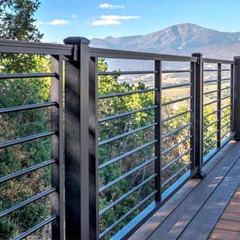 Zion Metal Work - Aluminum fence with black powder coating for outside area - Decks & Railing Near Me - Orlando, Florida