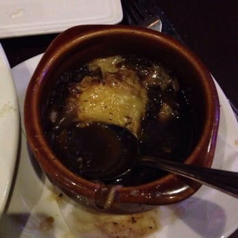 The Red Brick Tavern - Half eaten French onion soup....very tasty! (A little too much bay leaf flavor...I literally pulled out two whole ones) - Breakfast & Brunch Near Me - Conroe, Texas The Red Brick Tavern - Half eaten French onion soup....very tasty! (A little too much bay leaf flavor...I literally pulled out two whole ones) - Breakfast & Brunch Near Me - Conroe, Texas