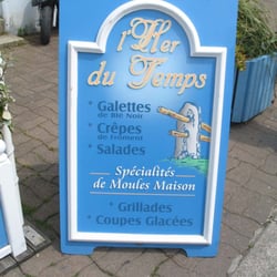l'her du temps - Présentation des possibilités de la créperie.