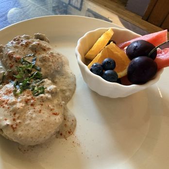 Morning Glory Cafe - Biscuits & gravy side of organic fruit - Breakfast & Brunch Near Me - Flagstaff, Arizona Morning Glory Cafe - Biscuits & gravy side of organic fruit - Breakfast & Brunch Near Me - Flagstaff, Arizona