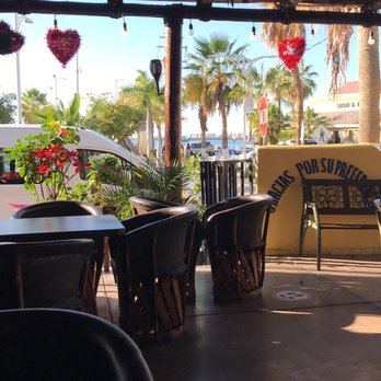Claro Fish Jr - View from a table to the Malecon - Seafood Near Me - La Paz, BCS