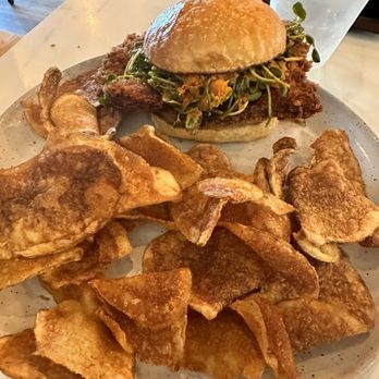 In Grano - Chicken salad, good spice, wonderful roll and delicious chips! - Breakfast & Brunch Near Me - Annapolis, Maryland