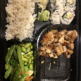Bento box portion- looks like a kids meal went bad.