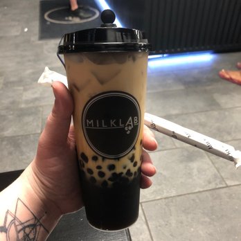 Milk Lab - Durham - Brown Sugar Black Milk Tea w/ extra boba - Coffee & Tea Near Me - Durham, North Carolina Milk Lab - Durham - Brown Sugar Black Milk Tea w/ extra boba - Coffee & Tea Near Me - Durham, North Carolina