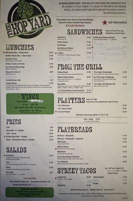 Menu photo 2 The Hop Yard Middletown, PA Menu photo 2 The Hop Yard Middletown, PA