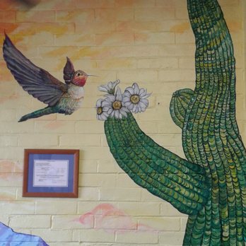 Tumerico - Hummingbird And Cactus Mural Inside Tumerico - Vegan Near Me - Tucson, Arizona Tumerico - Hummingbird And Cactus Mural Inside Tumerico - Vegan Near Me - Tucson, Arizona