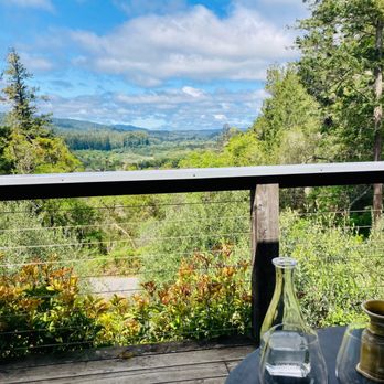 Toulouse Vineyards and Winery - View from the tasting deck - Wineries Near Me - Philo, California