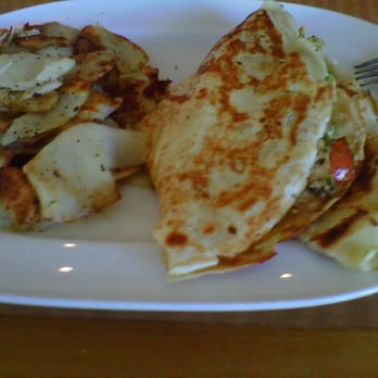 Cafe M - Chicken with pesto crepe and potatoes - Breakfast & Brunch Near Me - Berkeley, California