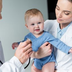 Wee Care Pediatrics - Pediatrician in Roy, Utah with a young baby.