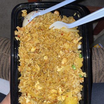 Archi's Quick Casual - Pineapple Fried Rice with chicken & level 4 spice. - Thai Near Me - Las Vegas, Nevada Archi's Quick Casual - Pineapple Fried Rice with chicken & level 4 spice. - Thai Near Me - Las Vegas, Nevada