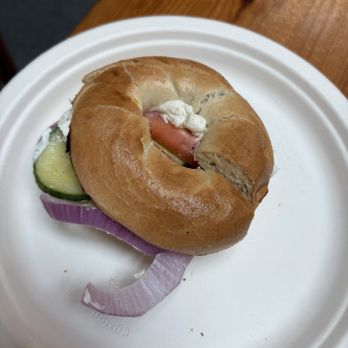 Cocoon Coffee House - Breakfast Bagel sandwich with cream cheese, tomato, onion & cucumber - Coffee & Tea Near Me - Hawley, Pennsylvania Cocoon Coffee House - Breakfast Bagel sandwich with cream cheese, tomato, onion & cucumber - Coffee & Tea Near Me - Hawley, Pennsylvania