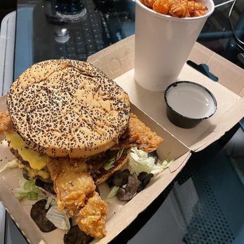 Jakes - Kickin' Chicken Fried Bacon Burger - Bars Near Me - Mansfield, Texas Jakes - Kickin' Chicken Fried Bacon Burger - Bars Near Me - Mansfield, Texas