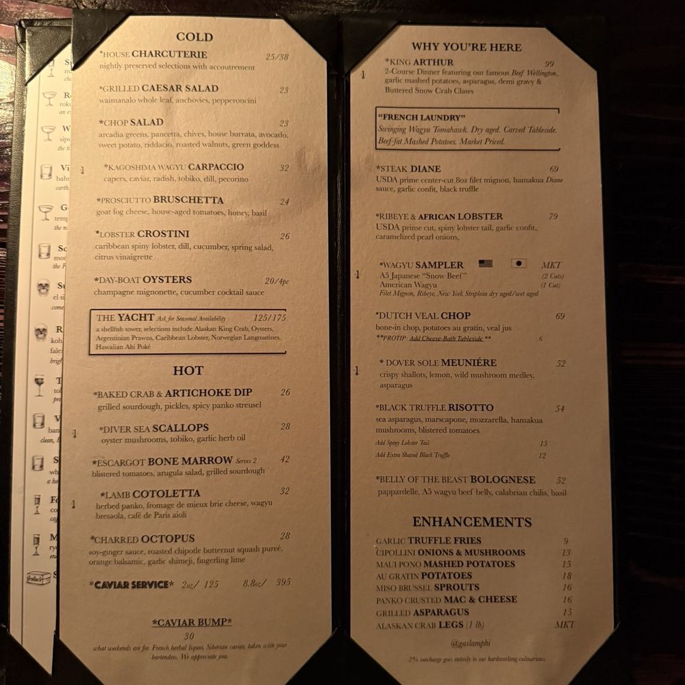 Gaslamp - Menu - Steakhouses Near Me - Kailua, Hawaii Gaslamp - Menu - Steakhouses Near Me - Kailua, Hawaii