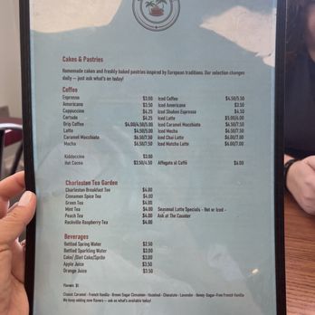 Cafe Charlotte - Menu - Coffee & Tea Near Me - Charleston, South Carolina