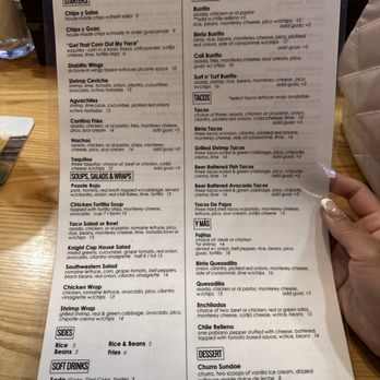 Knight Cap - KC's current menu.. SO GOOD - New Mexican Cuisine Near Me - Monrovia, California