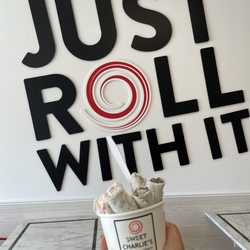 Sweet Charlie’s - My half Oreo cookie and strawberry!